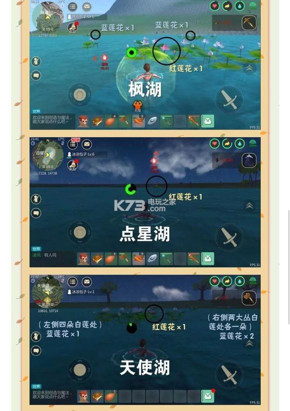 创造与魔法红莲花和蓝莲花的位置在哪（创造与魔法红蓝莲花刷新时间及地点）