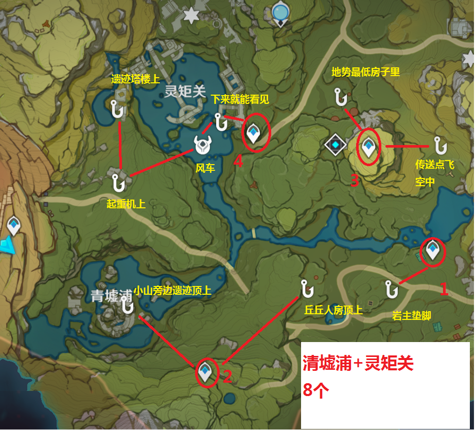 原神璃月岩神瞳全收集（原神岩神瞳全部位置详解）