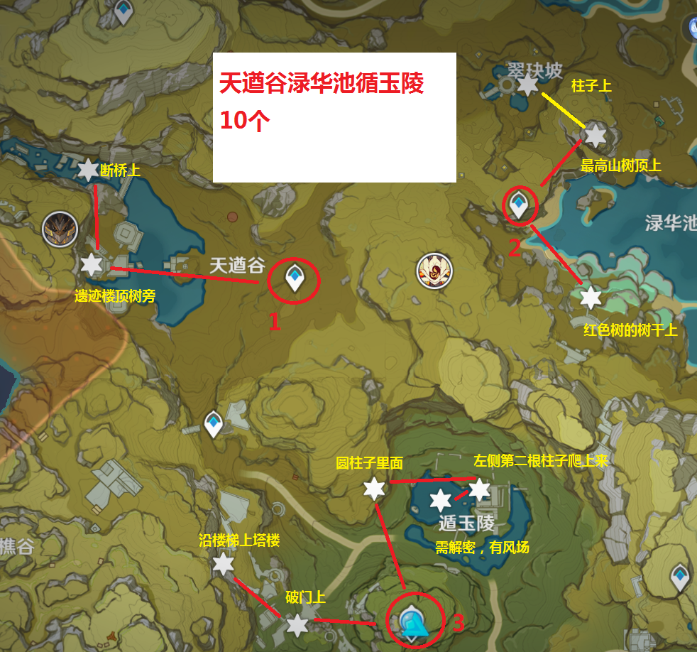 原神璃月岩神瞳全收集（原神岩神瞳全部位置详解）