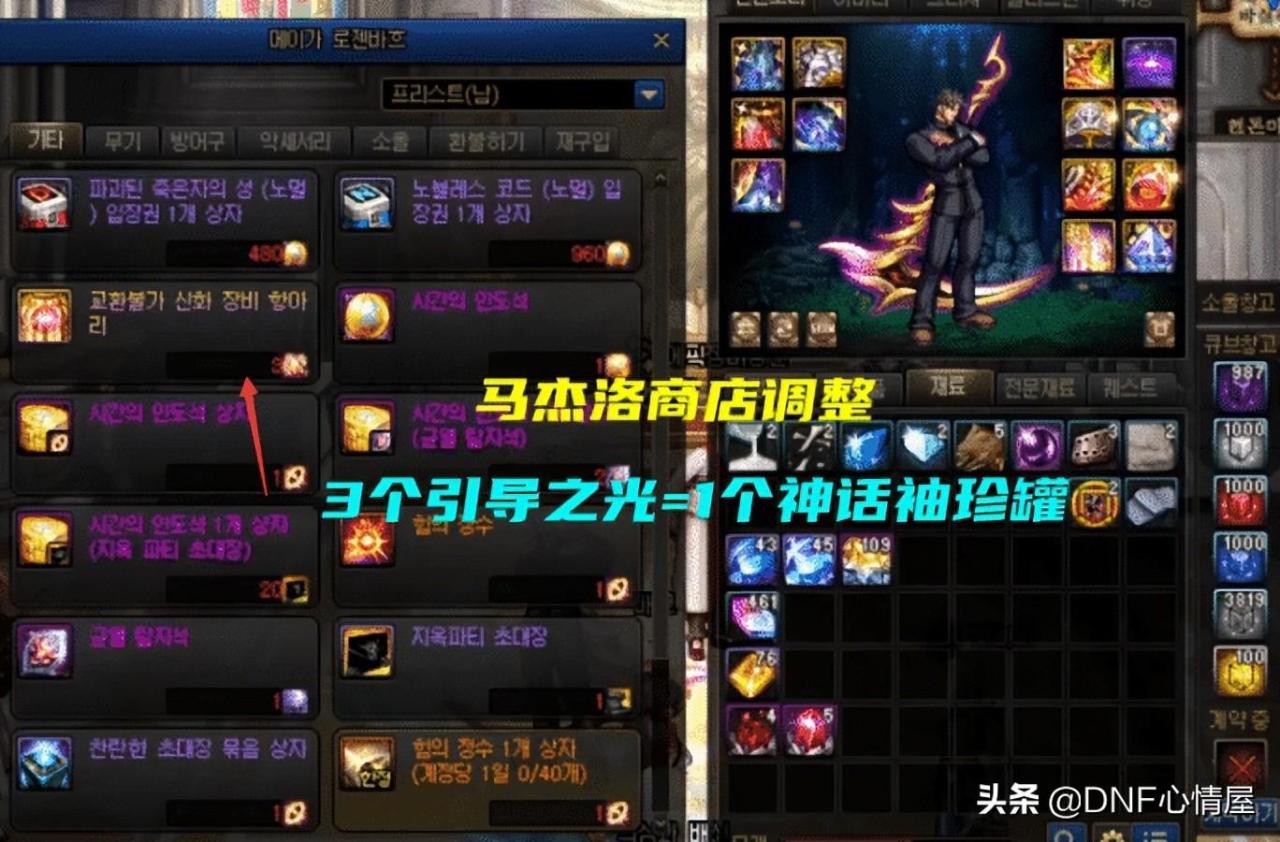 DNF神话装备排名表（DNF110版本35件神话排名）