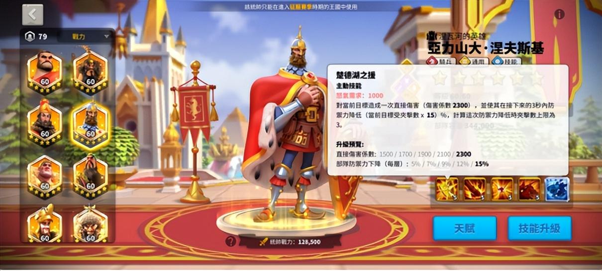 万国觉醒涅夫斯基天赋加点教学（万国觉醒涅夫斯基统帅及装备搭配攻略）