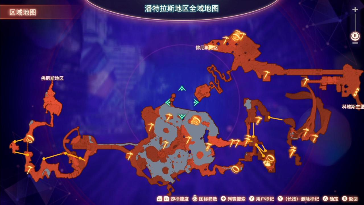异度之刃3亚艾提亚地区全域地图（异度之刃3全地图地标与休息地点位置）