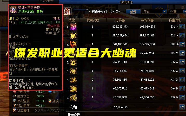 dnf剑魂大幽魂上衣怎么样（DNF大幽魂上衣优缺点介绍）