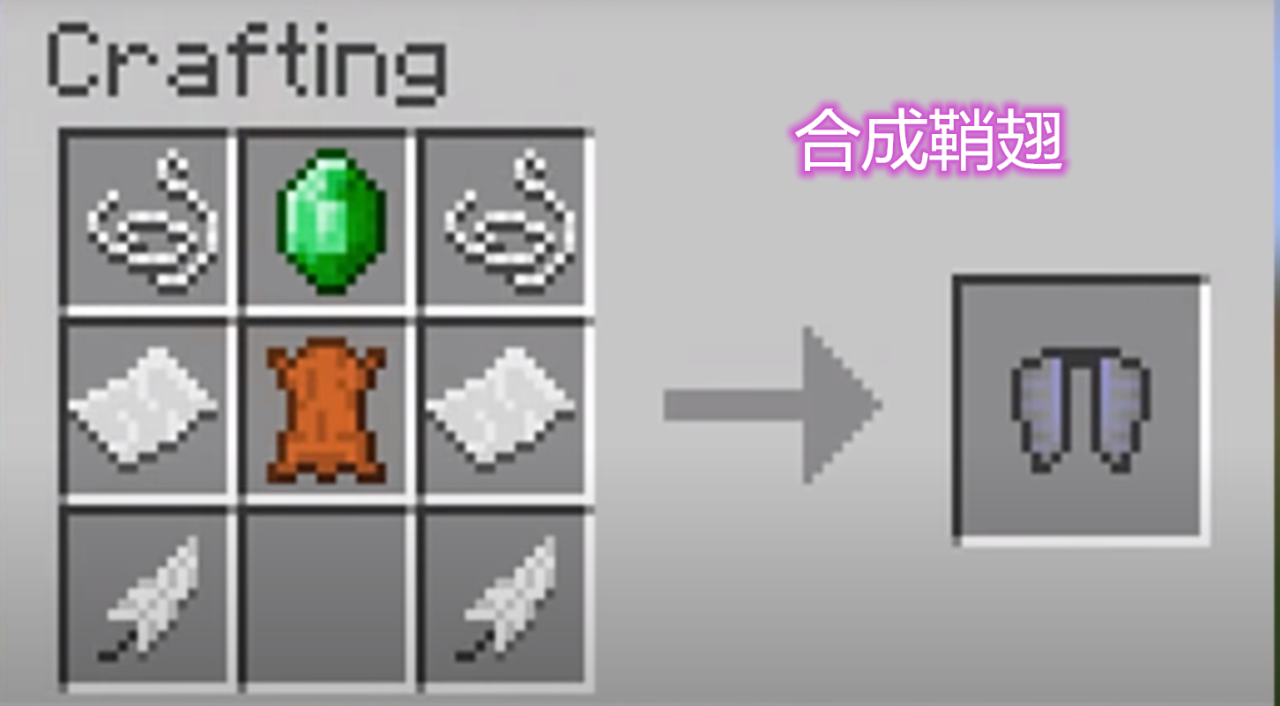 我的世界鞘翅怎么飞（我的世界如何合成鞘翅让自己滑翔）